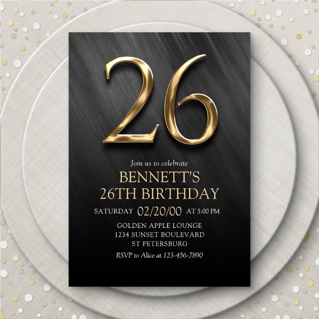 Invitation du 26e anniversaire (Créateur téléchargé)