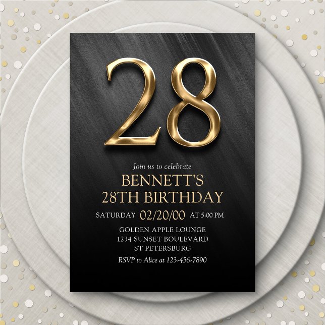Invitation du 28e anniversaire (Créateur téléchargé)