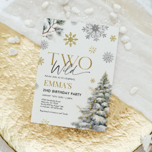 Invitation du 2e anniversaire, deux Anniversaire s