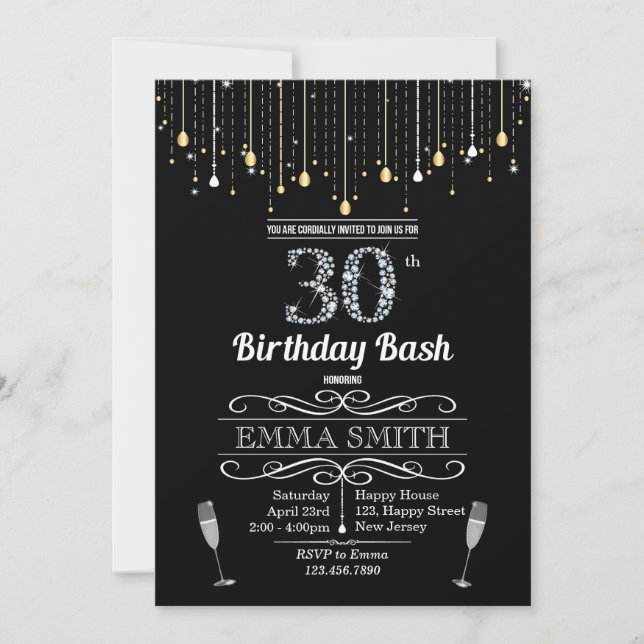 Invitation du 30e anniversaire (Devant)