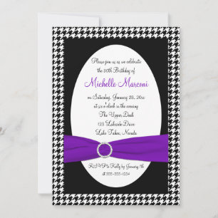 Invitation du 30e anniversaire de Black and White