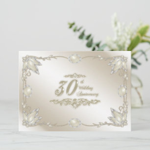 Invitation du 30e anniversaire du Mariage