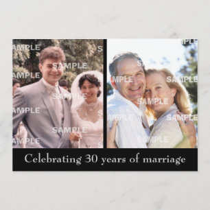 Invitation du 30e anniversaire passé et présent