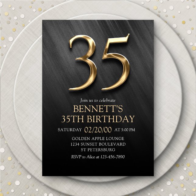 Invitation du 35e anniversaire (Créateur téléchargé)