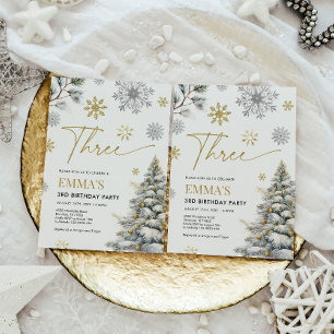 Invitation du 3e anniversaire, Hiver Trois anniver
