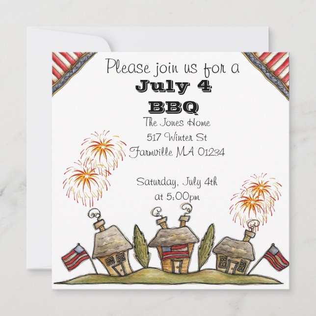 Invitation du 4 juillet (Devant)