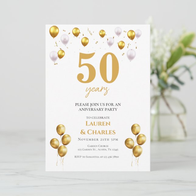Invitation du 50e anniversaire (Debout devant)