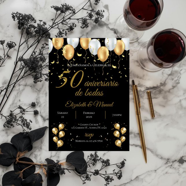 Invitation du 50e anniversaire (Créateur téléchargé)