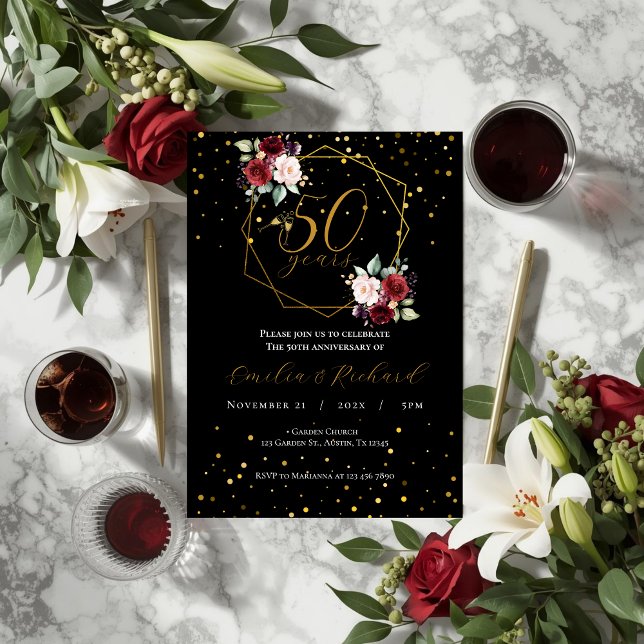 Invitation du 50e anniversaire (Créateur téléchargé)