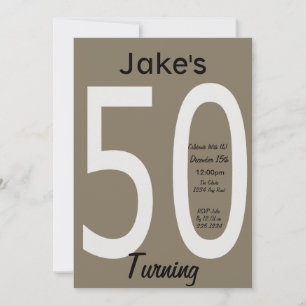 Invitation du 50e anniversaire