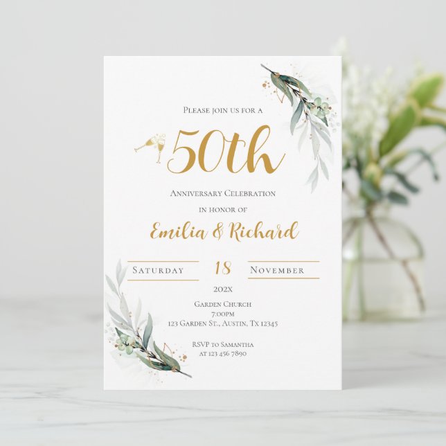 Invitation du 50e anniversaire (Debout devant)
