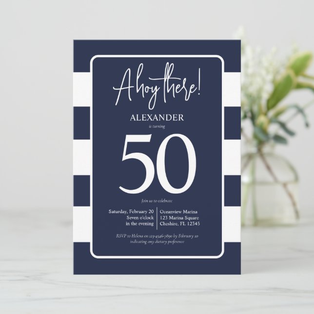 Invitation du 50e anniversaire de la marine nautiq (Debout devant)