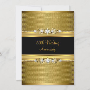 Invitation du 50e anniversaire de Mariage de la Fl