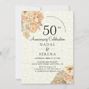 Invitation du 50e anniversaire du Mariage