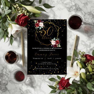 Invitation du 50e anniversaire du Mariage