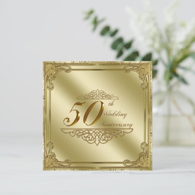 Invitation du 50e anniversaire du Mariage (Debout devant)