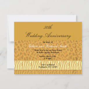 Invitation du 50e anniversaire du Mariage d'or