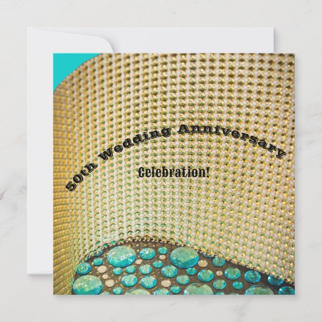 Invitation du 50e anniversaire du Mariage d'or (Devant)