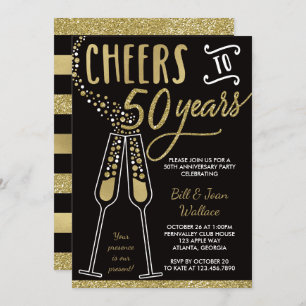 Invitation du 50e anniversaire du Mariage, Parties