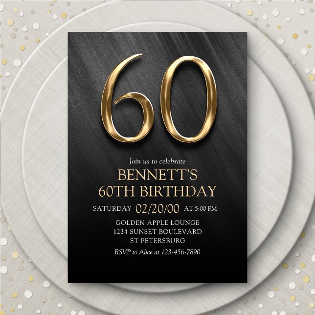 Invitation du 60e anniversaire (Créateur téléchargé)