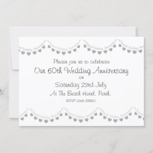 Invitation du 60e anniversaire du Mariage du diama
