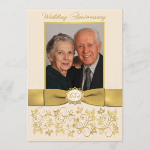 Invitation du 65e anniversaire du Mariage
