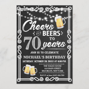 Invitation du 70e anniversaire Salers et bières