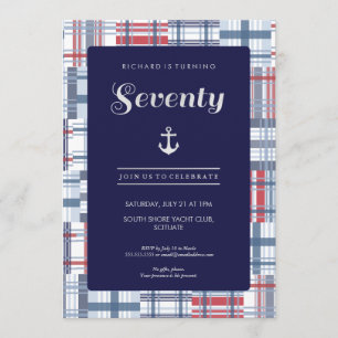 Invitation du 70e anniversaire - Soixante-dix mari