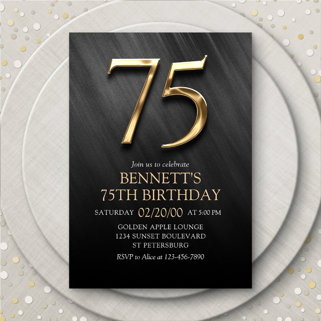 Invitation du 75e anniversaire (Créateur téléchargé)