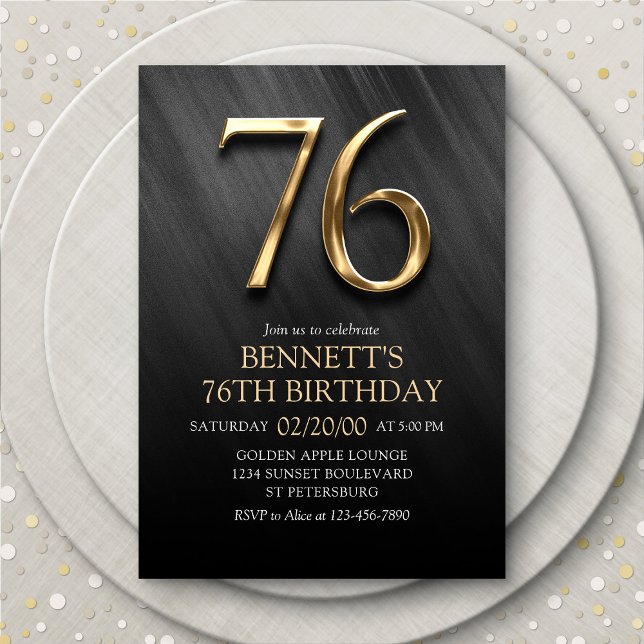 Invitation du 76e anniversaire (Créateur téléchargé)