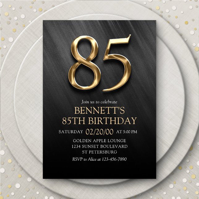Invitation du 85e anniversaire (Créateur téléchargé)