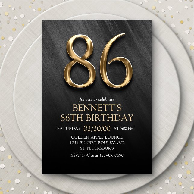 Invitation du 86e anniversaire (Créateur téléchargé)