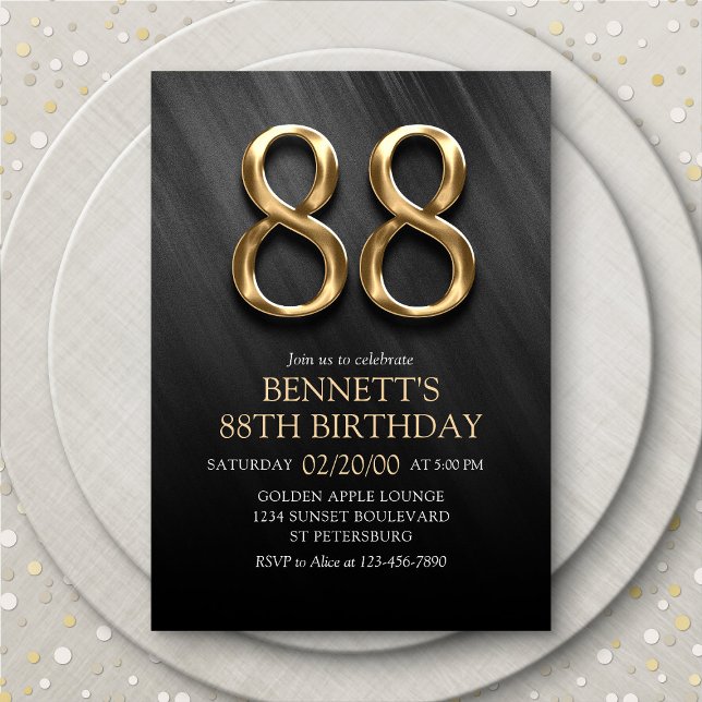 Invitation du 88e anniversaire (Créateur téléchargé)