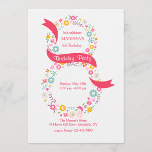 Invitation du 8e anniversaire