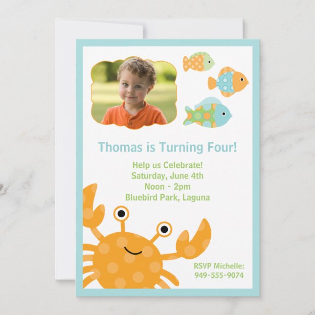 Invitation du Anniversaire de enfant (Devant)
