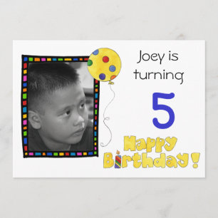 Invitation du Anniversaire de enfant