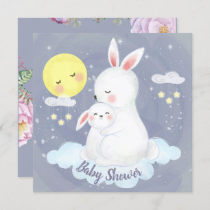 Invitation du Baby shower Bunny