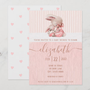 Invitation du Baby shower Bunny
