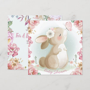 Invitation du Baby shower Bunny