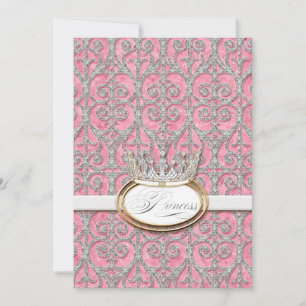 Invitation du Baby shower de la Couronne de la pri