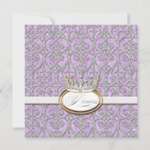 Invitation du Baby shower de la Couronne de la pri