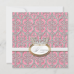 Invitation du Baby shower de la Couronne de la pri