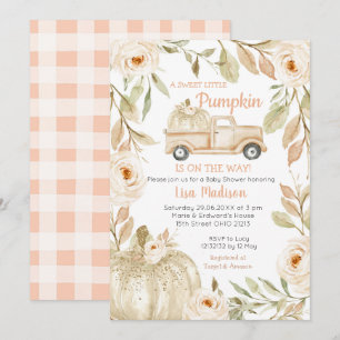 Invitation du Baby shower de pêche du camion de pê