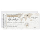 Invitation du Baby shower de voyage de la carte d'