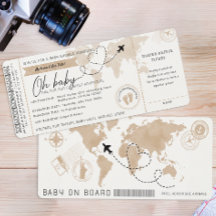 Invitation du Baby shower de voyage de la carte d'
