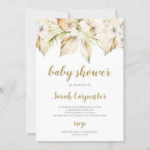 Invitation du Baby shower du désert de Boho