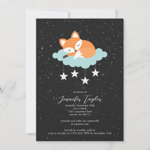 Invitation du Baby shower Fox