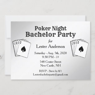 Invitation du Bachelor Party