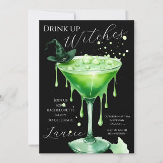 Invitation du Bachelorette Party "Boire des sorciè