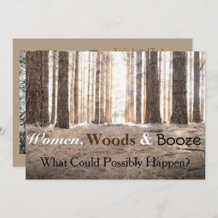 Invitation du Bachelorette Party "Women Woods Booz